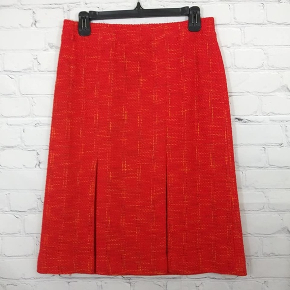 St John Couture Tweed Fringe 2 pc Skirt Blazer Set - Picture 3 of 8